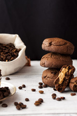 chocolate cookies with peanut butter