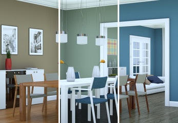 moderne Wohnung Interieur Design