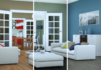 moderne Wohnung Interieur Design