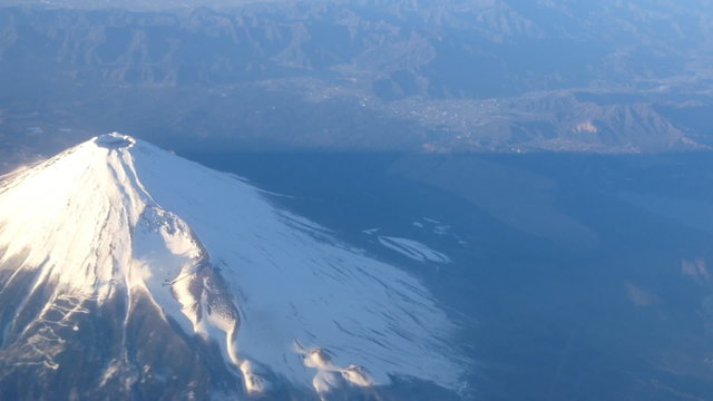 Aerial View of Mt Fuji