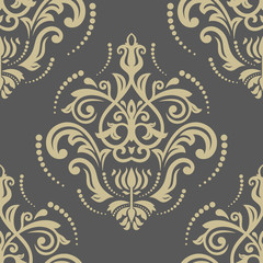 Floral Seamless  Pattern. Orient Abstract Background