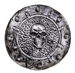 Plastic Shield with skull emblem