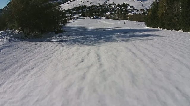 aerial view of the mountains in Salzburg Sallfelden, Maria Alm