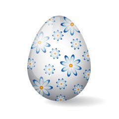 Easter Egg with camomile decor