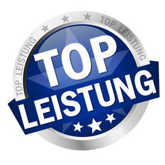 Button with banner Top Leistung