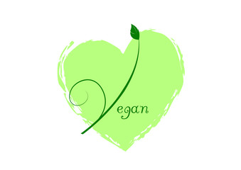 Vegan - Herz - Veganer