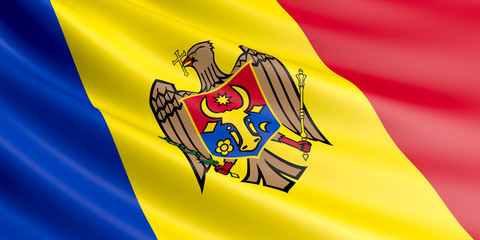 Moldova flag.