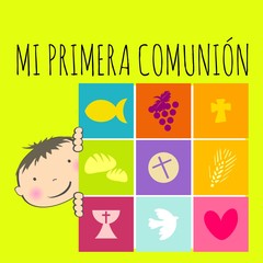 MI PRIMERA COMUNIÓN NIÑO