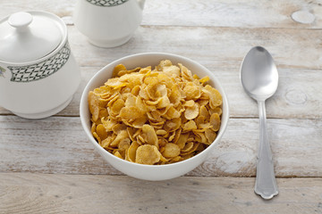 Bowl of corn flakes