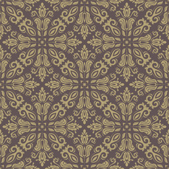 Damask Seamless  Pattern. Orient Background