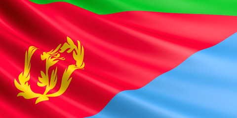 Eritrea flag.