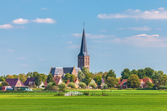 Small Dutch village in the province of Friesland