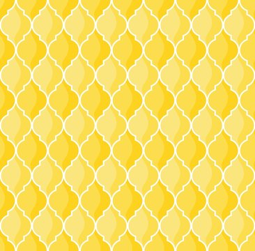 moroccan yellow pattern vector