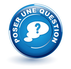 poser une question sur bouton bleu