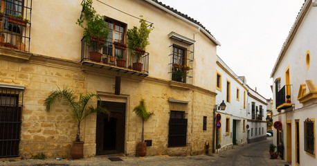 Fototapeta na wymiar Old street in Jerez de la Frontera