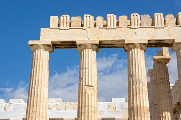 Parthenon temple on the Acropolis of Athens,Greece