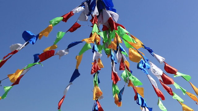 prayer's flag in tibet,china