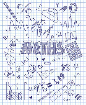 Hand drawn Mathematics set