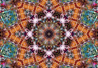 Ethnic pattern. Abstract kaleidoscope