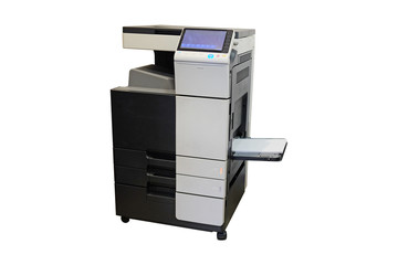 Multifunction printer isolated on white background