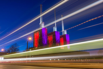 Hannover-Linden Power Plant at evening
