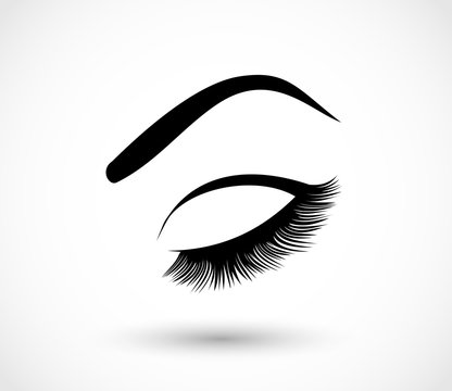 Eyes, beauty, makeup icon vector