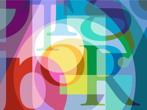 Typography Composition Design with word "Typography"