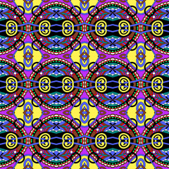 geometry vintage pattern, ethnic style ornamental background