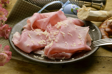 Ham y Horseradish Prosciutto cotto and cren Kuchnia włoska