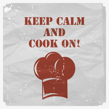 Vintage cooking poster