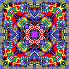 silk neck scarf or kerchief square pattern design