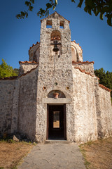 Fototapeta na wymiar Very Old Small Orthodox Christian Church at Rhodes Island