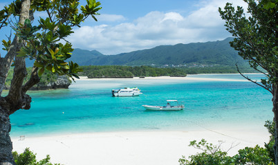 Beautiful Tropical Lagoon beach paradise of Okinawa