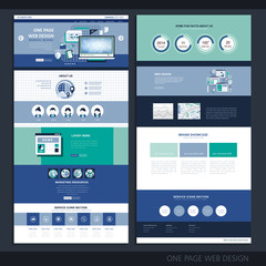 modern technology one page website design