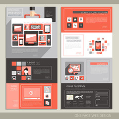 modern technology one page website design