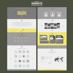 elegant one page website design template