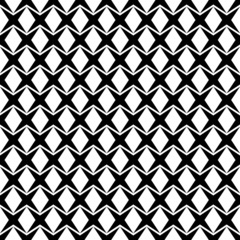Black and white geometric seamless pattern, modern stylish.