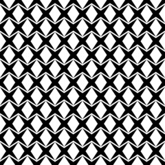 Black and white geometric seamless pattern, modern stylish.