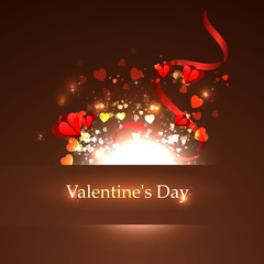 Obraz na płótnie Canvas Happy Valentines Day card vector illustration