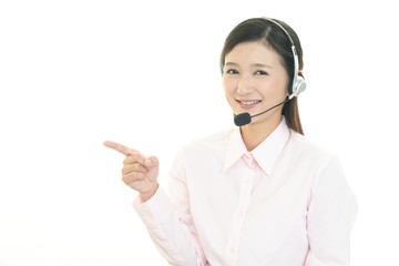 笑顔のオペレーター