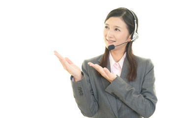 笑顔のオペレーター
