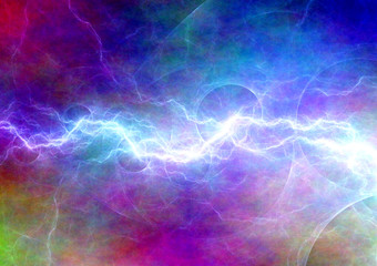 Fototapeta na wymiar Psychedelic lightning