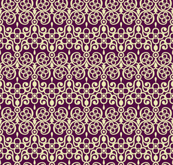 Seamless background with retro pattern. Vector illustration.