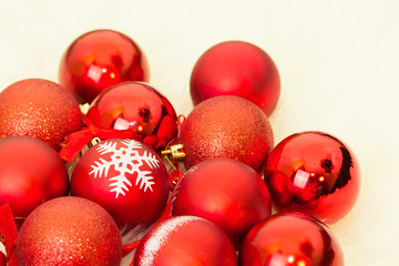 Christmas balls, toys on the Christmas tree