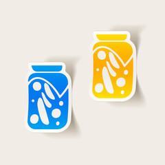 realistic design element: pickled vegetables