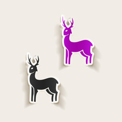 realistic design element: deer