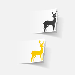 realistic design element: deer