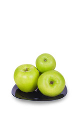 Apples on a plate