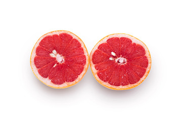 Two half a grapefruit