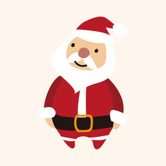 Christmas santa claus flat icon elements background,eps10
